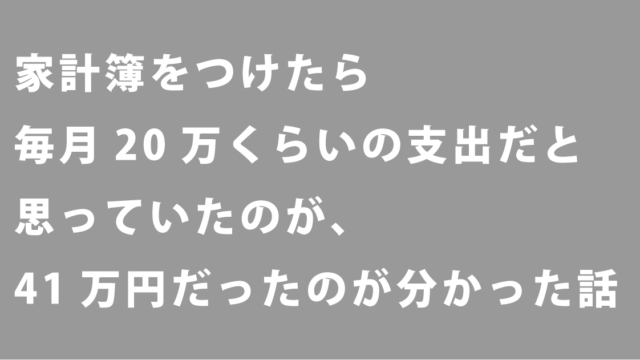 家計簿令和３年１月